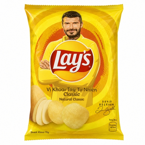 Snack Lay's Vị Khoai Tây Tự Nhiên (53G * 100 Gói)