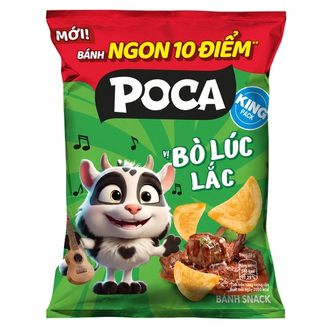 Snack Poca Vị Bò Lúc Lắc (60G * 70 Gói)
