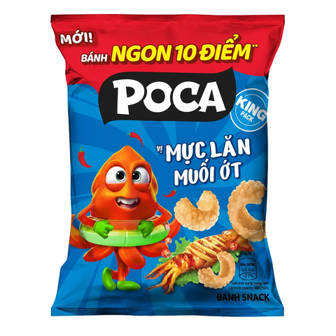 Snack Poca Vị Mực Lăn Muối Ớt (60G * 70 Gói)