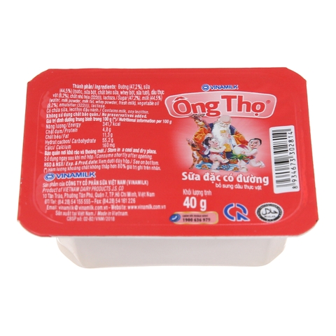 Sữa Đặc Có Đường Ông Thọ Đỏ Vỉ (40G*180 hộp)