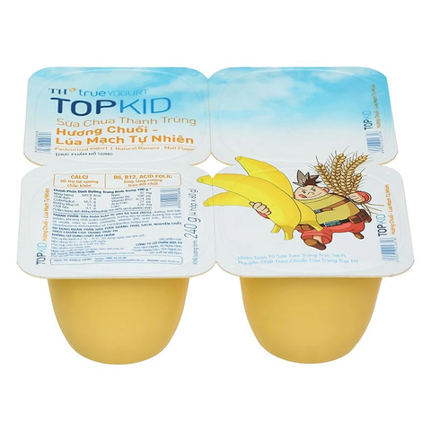 Sữa Chua TH Tiệt Trùng TOPKID Chuối Lúa Mạch 60G