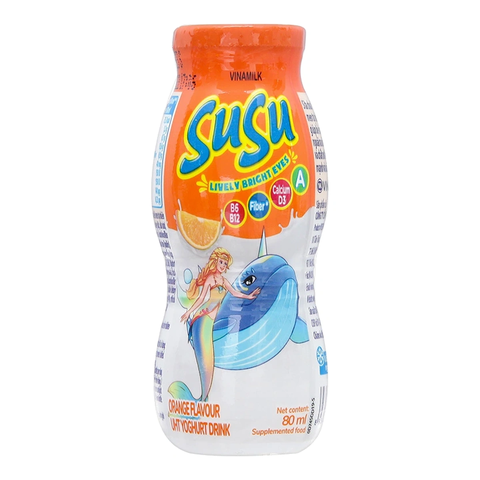 Sữa Chua Uống Tiệt Trùng Hương Cam Vinamilk Susu Chai (80Ml*48 chai)