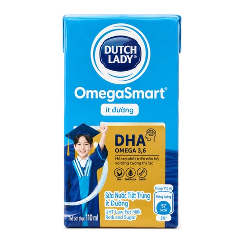 Sữa Dinh Dưỡng Ít Đường Dutch Lady Omegasmart (110ML * 48 Hộp)