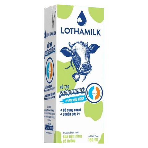 Sữa Dinh Dưỡng Xương Khỏe Tiệt Trùng Lothamilk (180ML * 48 Hộp)