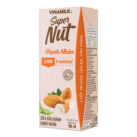 Sữa Hạt Đậu Nành Hạnh Nhân Vinamilk (180Ml*48Hộp)