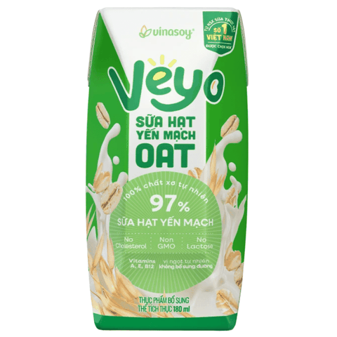 Sữa Hạt Veyo Yến Mạch (180ML * 24 Hộp)