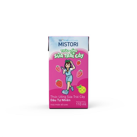 Sữa Trái Cây Dâu Mistori (110ML*48 hộp)