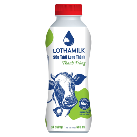 Sữa Tươi Lothamilk Có Đường Thanh Trùng (473ML * 48 Chai)