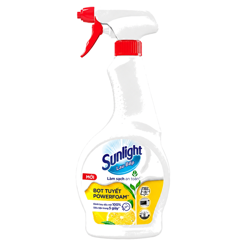 Sunlight Lau Bếp Bọt Tuyết Powerfoam (500ML * 12 Chai)