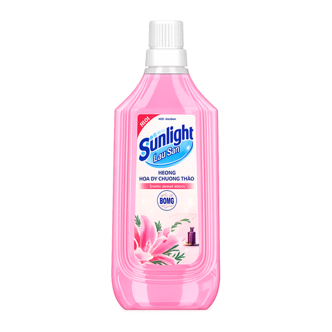 Sunlight Nước Lau Sàn Tinh Dầu Thảo Mộc Hương Lily & Bạch Trà (1KG * 12 Chai)