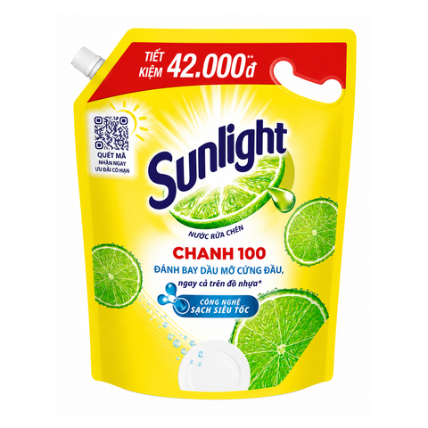 Sunlight Nước Rửa Chén Chanh Mới (750G * 18 Túi)