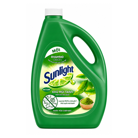Sunlight Nước Rửa Chén Trà Xanh (3.5KG * 3 Can)