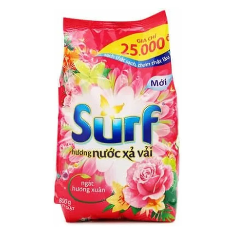 SURF Bột Giặt Hương Nước Xả Vải Ngát Hương Xuân (800g*18gói)