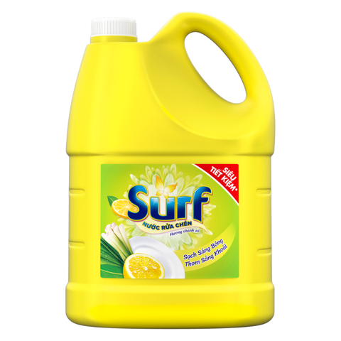SURF Nước Rửa Chén Hương Chanh Sả (3.4kg * 3 can)