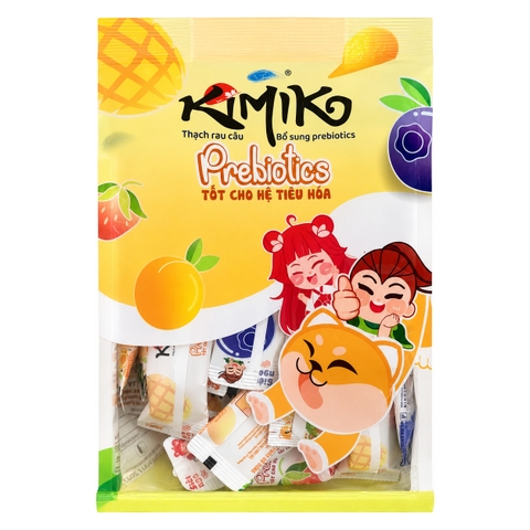 Thạch Rau Câu Kimiko Bổ Sung Prebiotics  (500G*12 túi )