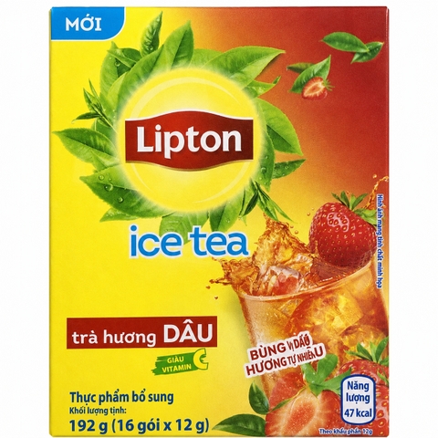 Trà Lipton Ice Tea Dâu (192G * 30 Hộp)