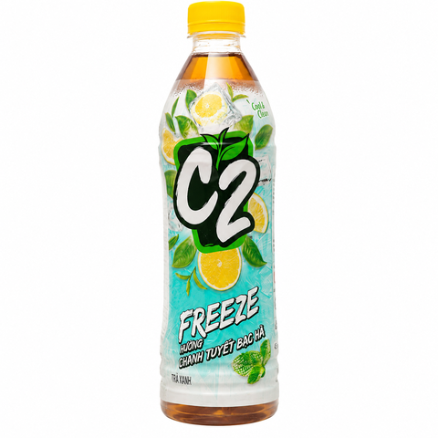 Trà C2 Hương Chanh Tuyết Bạc Hà FREEZE (455ML*24 chai)