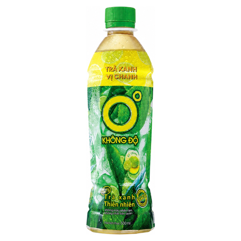 Trà Xanh Không Độ Vị Chanh (455Ml*24 Chai)