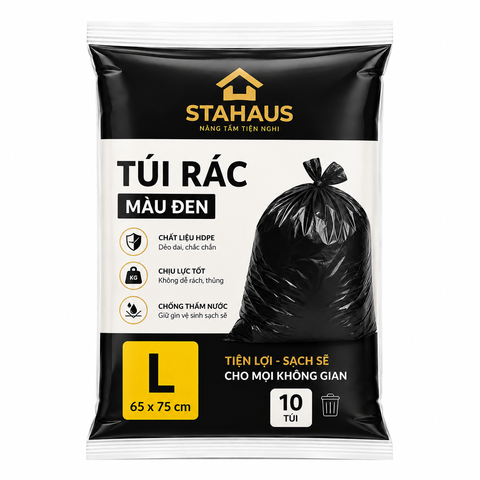 Túi Rác Stahaus Màu Đen Size L 65*75CM