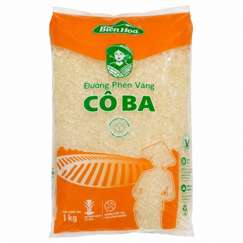 Đường Phèn Cô Ba Vàng (1kg*20 túi)