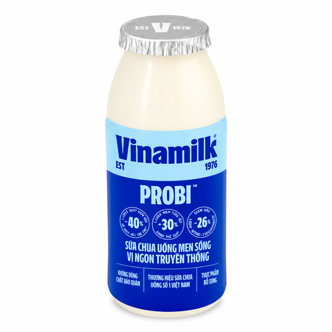 Sữa Chua Uống Vinamilk Probi Vị Truyền Thống (130ML*24 Chai)