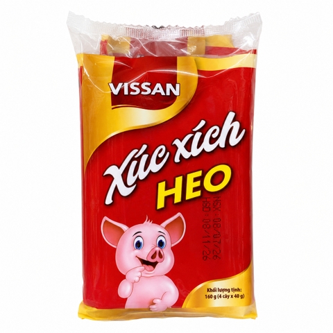 Xúc Xích Tiệt Trùng Heo Vissan (40G * 50 Gói)
