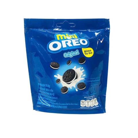 Túi Bánh Oreo Mini Vị Vani (58,4g*24 gói)