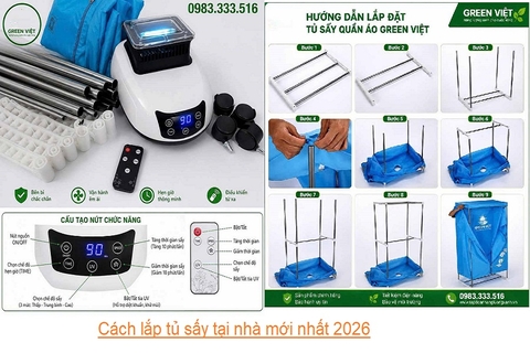 Cách lắp tủ sấy tại nhà mới nhất 2026
