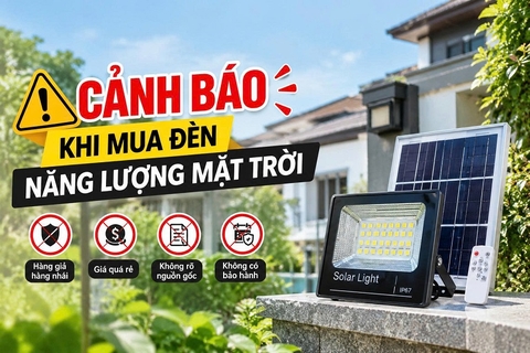Cảnh Báo Khi Mua Đèn Năng Lượng Mặt Trời