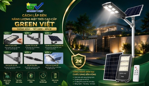 Cách lắp đặt đèn năng lượng mặt trời tại nhà từ A-Z