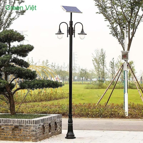 Bộ Cột Đèn Năng Lượng Mặt Trời Sân Vườn CV-1015