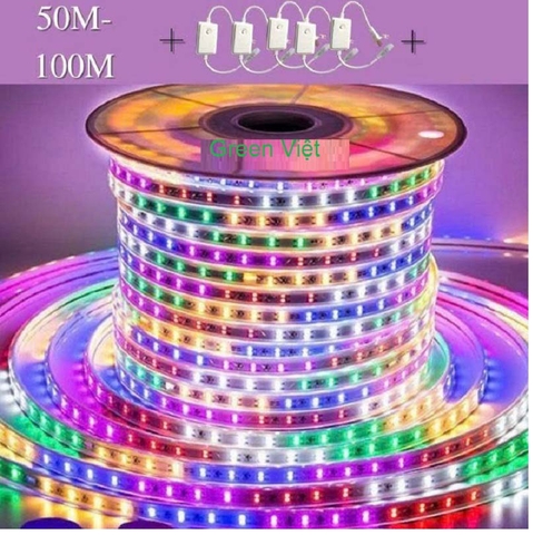 Dây Led Trang Trí Nhiều Màu Dài 50m Chống Nước