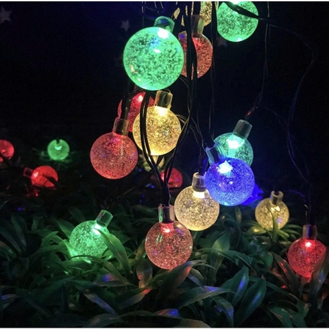 Đèn led trang trí bi bọt tuyết nhiều màu 10m LEDT02