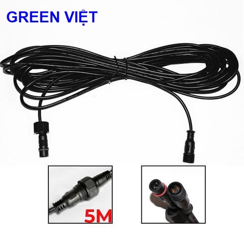 Dây nối đèn quạt năng lượng mặt trời 2 đầu và 1 đầu