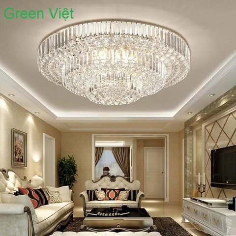 Đèn chùm pha lê trang trí DCPL02 hiện đại Khách sạn, phòng khách