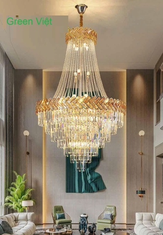 Đèn chùm trang trí cao cấp pha lê GV01
