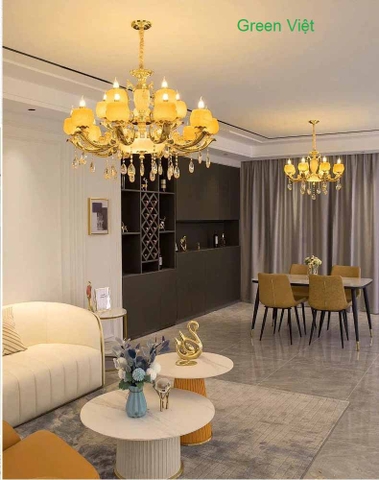 Đèn chùm trang trí cao cấp T6039-8 8 tay