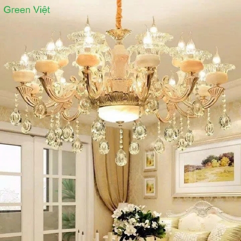Đèn chùm trang trí cao cấp Y6078-15 Pha lê cao cấp