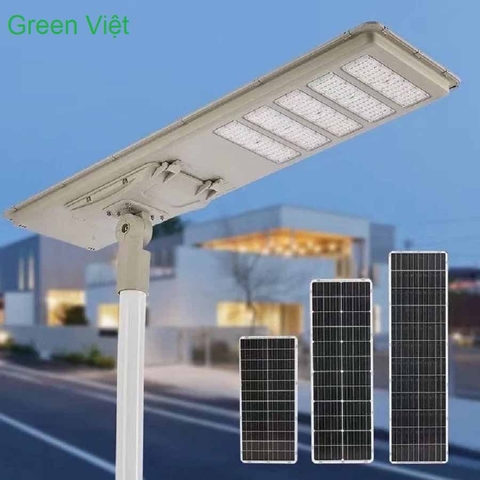 Đèn đường năng lượng mặt trời GV-19100 100W, 150W, 200W Pin Liền