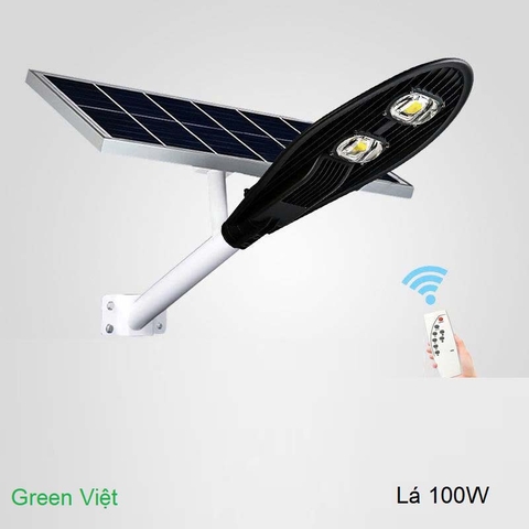 Đèn đường năng lượng mặt trời lá cao áp L100W - Đèn solar light cao cấp 100w