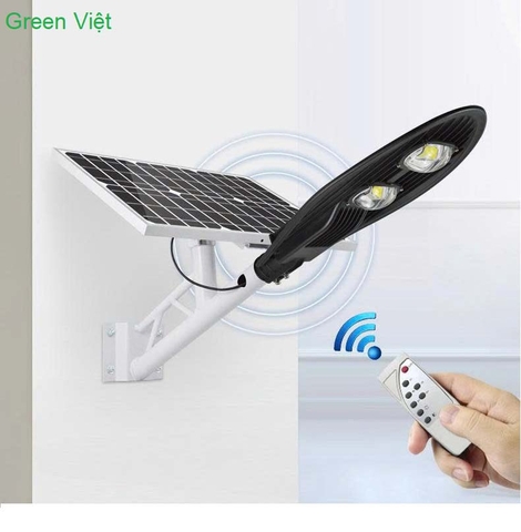 Đèn đường năng lượng mặt trời lá cao áp L100W - Đèn solar light cao cấp 100w