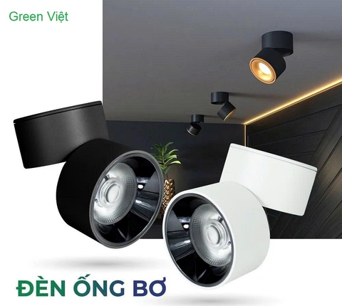 Đèn led ống bơ 20w rọi tranh gắn trần, rọi điểm Năng tầm nội thất