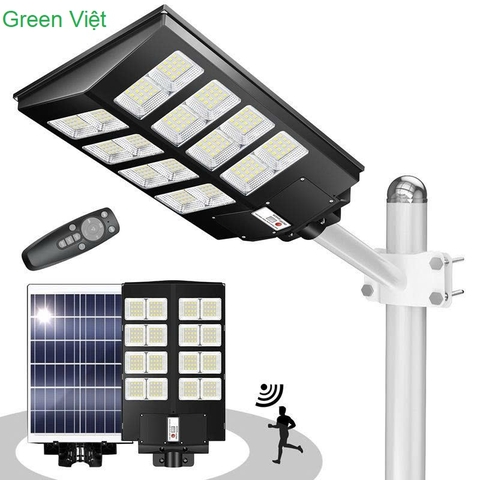 Đèn năng lượng mặt trời 400W PLC400 Cảm Biến Chuyển Động