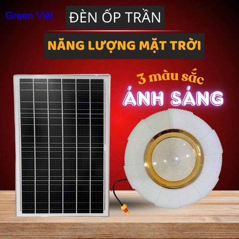 Đèn năng lượng mặt trời 500W DOTM-82024 ốp trần