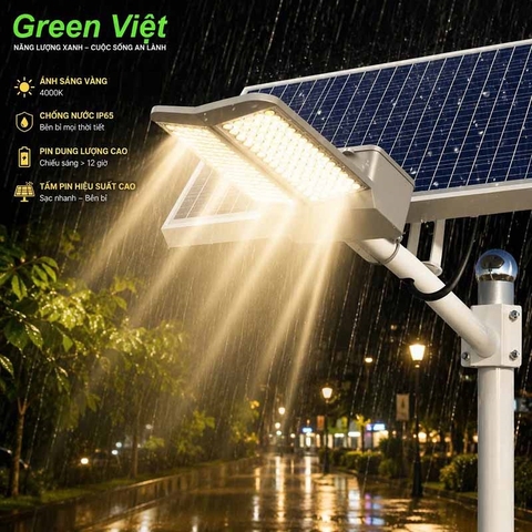 Đèn Năng Lượng Mặt Trời Ánh Sáng Vàng 500W DSV-500