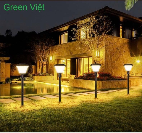 Đèn năng lượng mặt trời cắm đất R-10A trang trí sân vườn