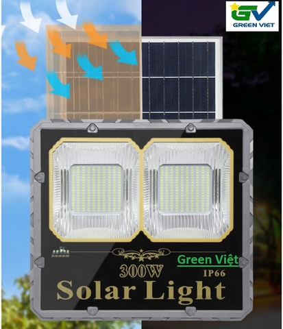 Đèn năng lượng mặt trời lắp nhà xưởng 300w MN300