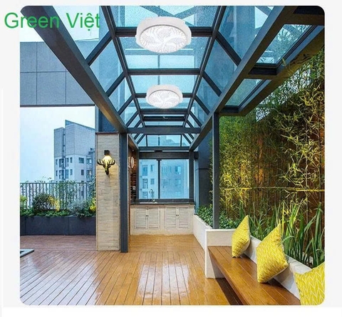 Đèn Năng Lượng Mặt Trời Ốp Trần 1000W OPT.1000 Cao Cấp