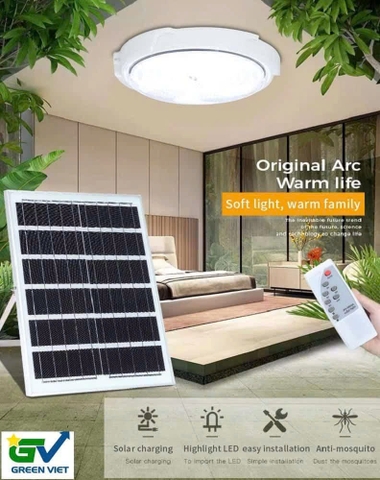 Đèn Năng Lượng Mặt Trời Ốp Trần 1000W OPT.1000