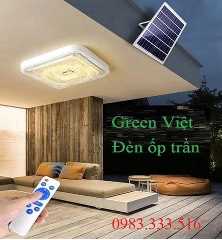 Đèn năng lượng mặt trời 200w TOT-200 ốp trần trong nhà